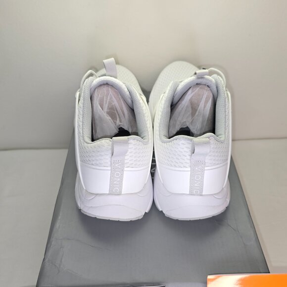 Vionic Berlin Sneaker White/White and Mesh w/Bungee Laces, Women's US Size 6 - Picture 3 of 6